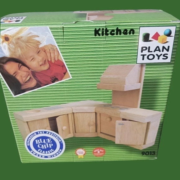 Plan toys miniature dollhouse furniture wood kitchen set - Picture 6 of 6